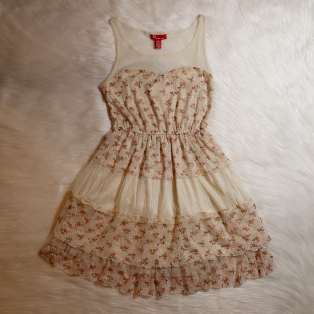 Floral Lace Dress - UP by Super Pink